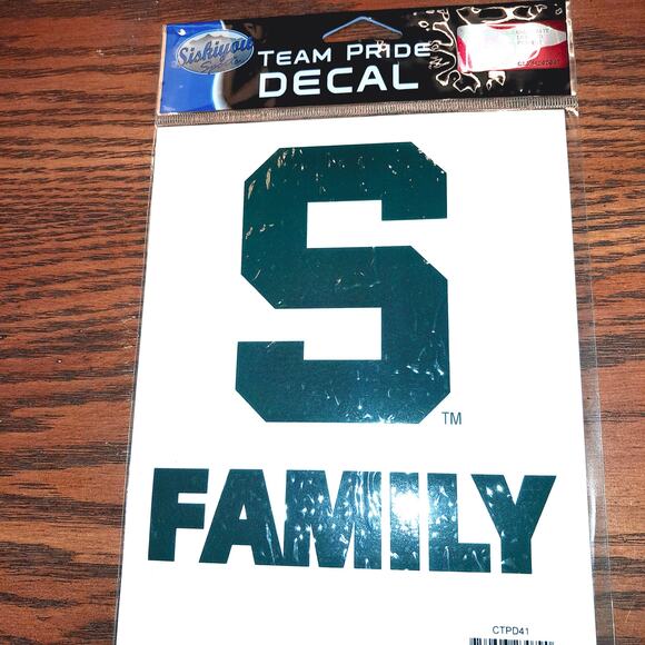 NCAA Siskiyou Sports Team Pride Family Decal 5" x 6" Big Ten Auto New - Picture 1 of 3